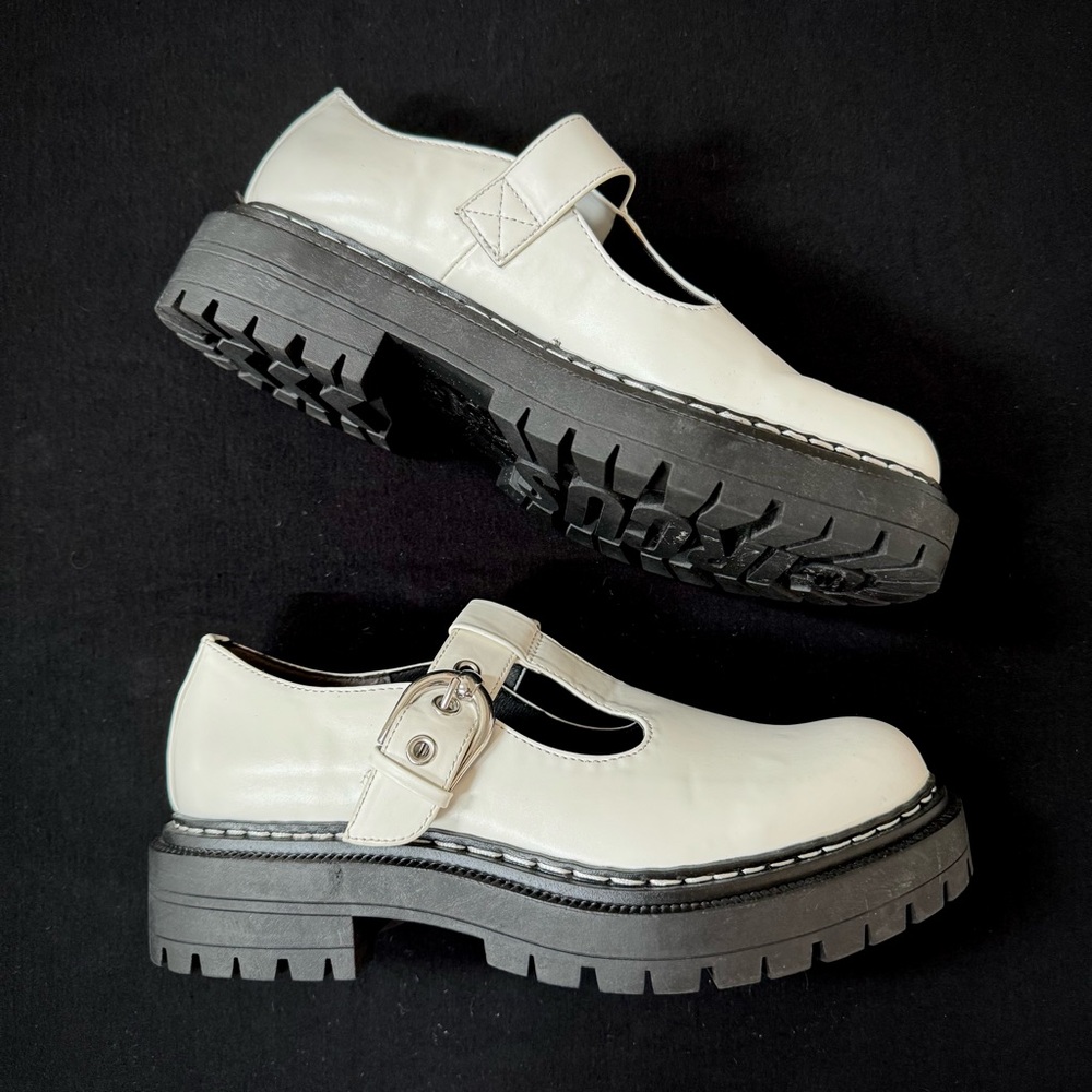 Circus by Sam Edelman White Platform Mary Janes NWOT